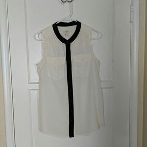 J Crew Sleeveless Blouse
